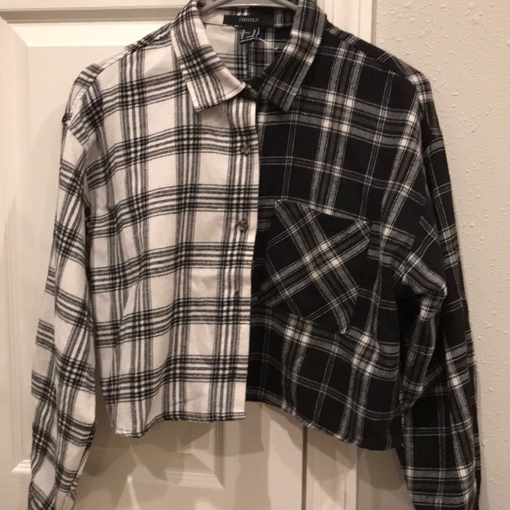 Cropped Flannel size med